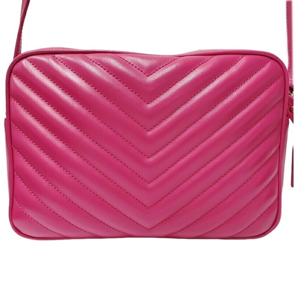 Saint Laurent Bag Lou Leather Pink Camera - Picture 1 of 10